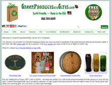 Tablet Screenshot of greenproductsandgifts.com